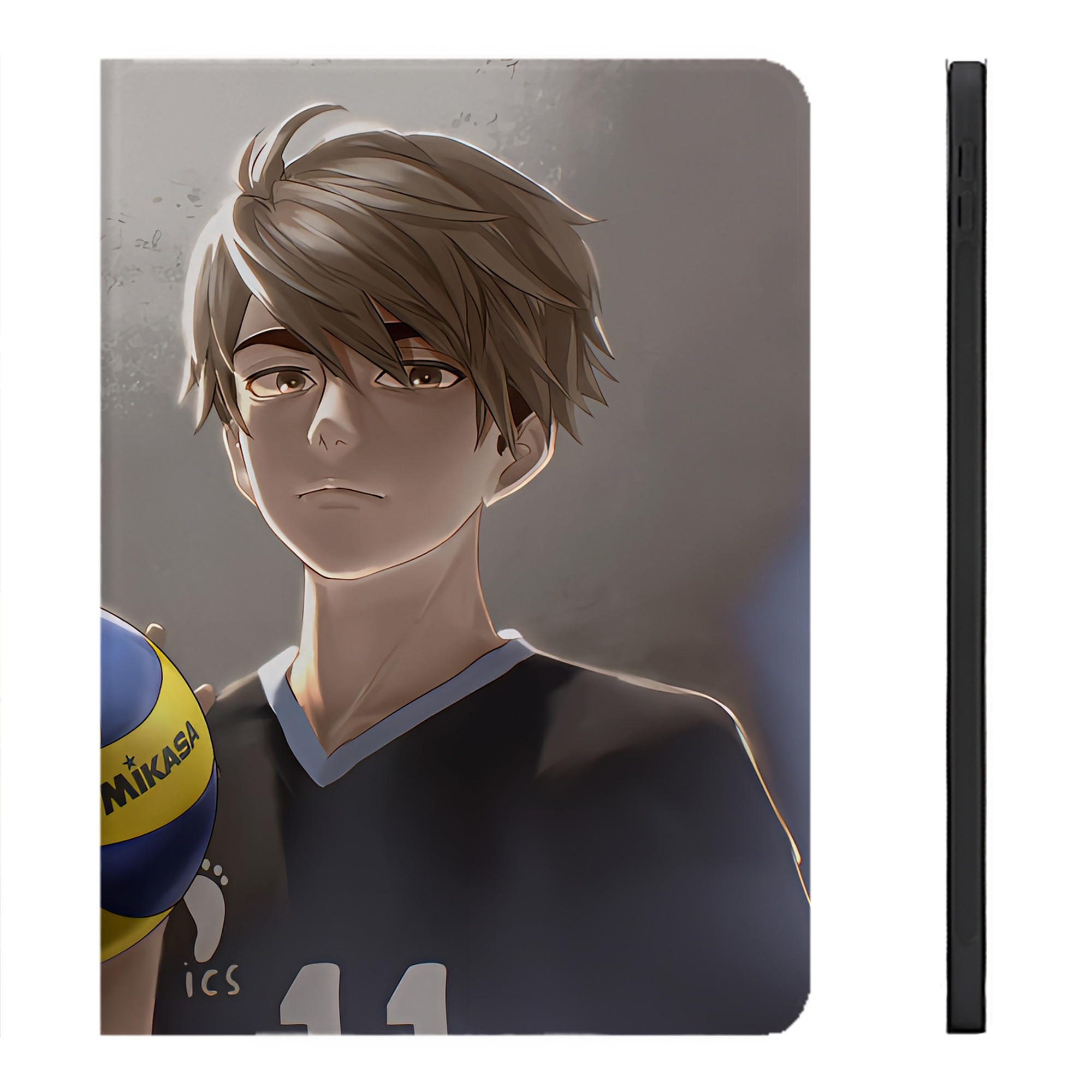 （画像用） ハイキュー!! Haikyu!! IPadケース ペンホルダー付き ブックスタイルデザイン